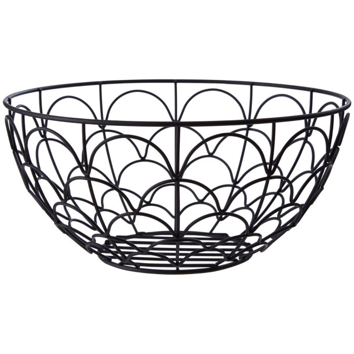 Vertex Matte Black Fruit Basket