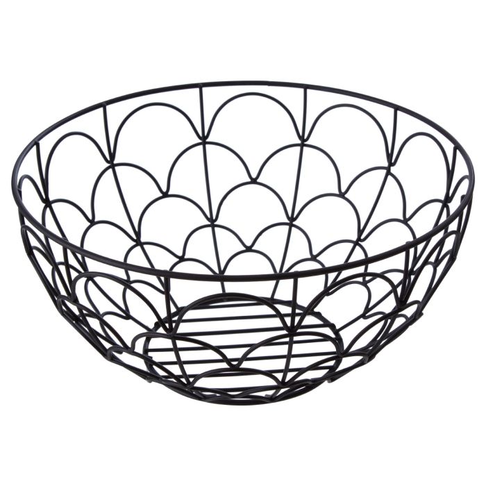 Vertex Matte Black Fruit Basket