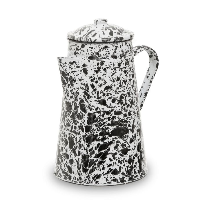 Hygge Black and White Patterned Kettle