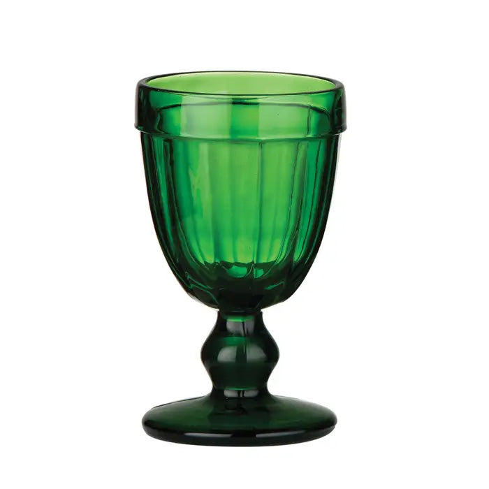 Glass Green Sundae Goblet