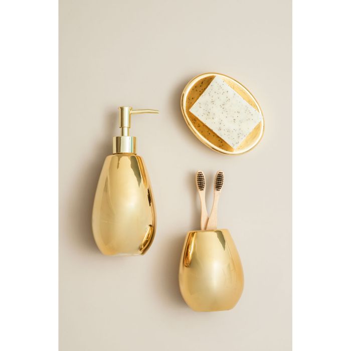 Magpie Dolomite Gold 3pc Bathroom Set