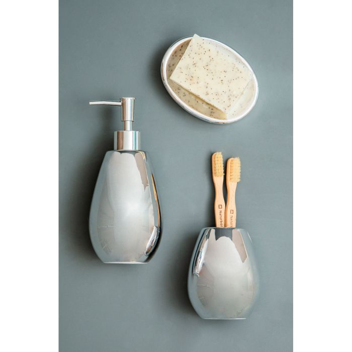 Magpie Dolomite Silver 3pc Bathroom Set