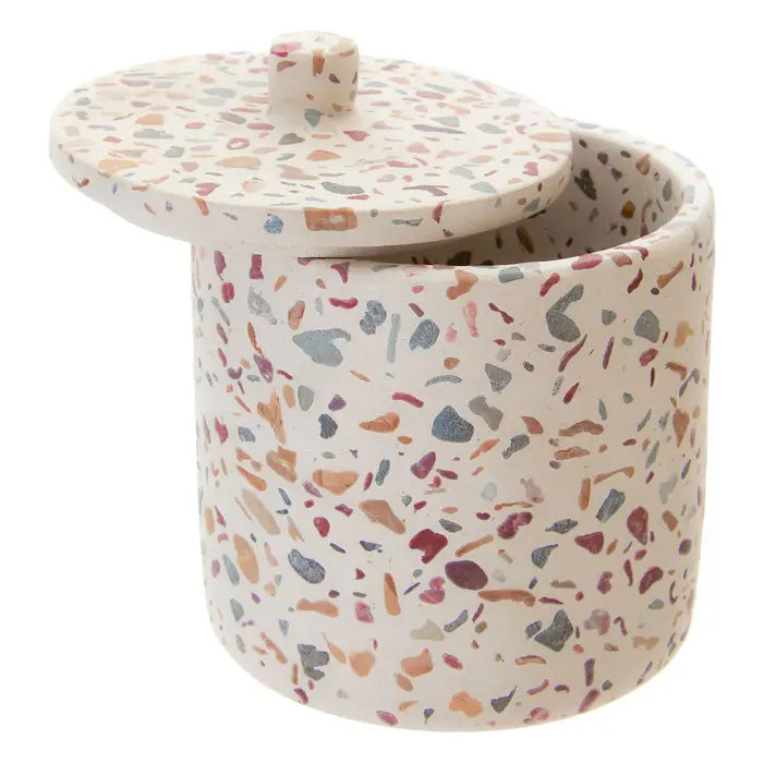 Gozo Concrete Terrazzo Cotton Jar