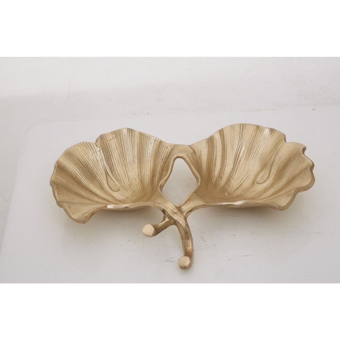 Prato Ginkgo Gold Finish Dish