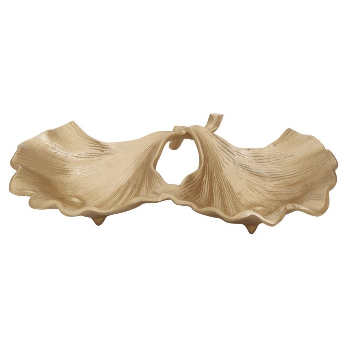 Prato Ginkgo Gold Finish Dish